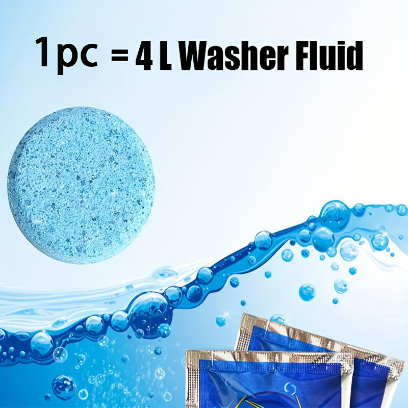 Tabletas limpiadoras de cristales para coche, concentradas, efervescentes, para limpiaparabrisas, pack de 20, 30 o 50, para todas las estaciones