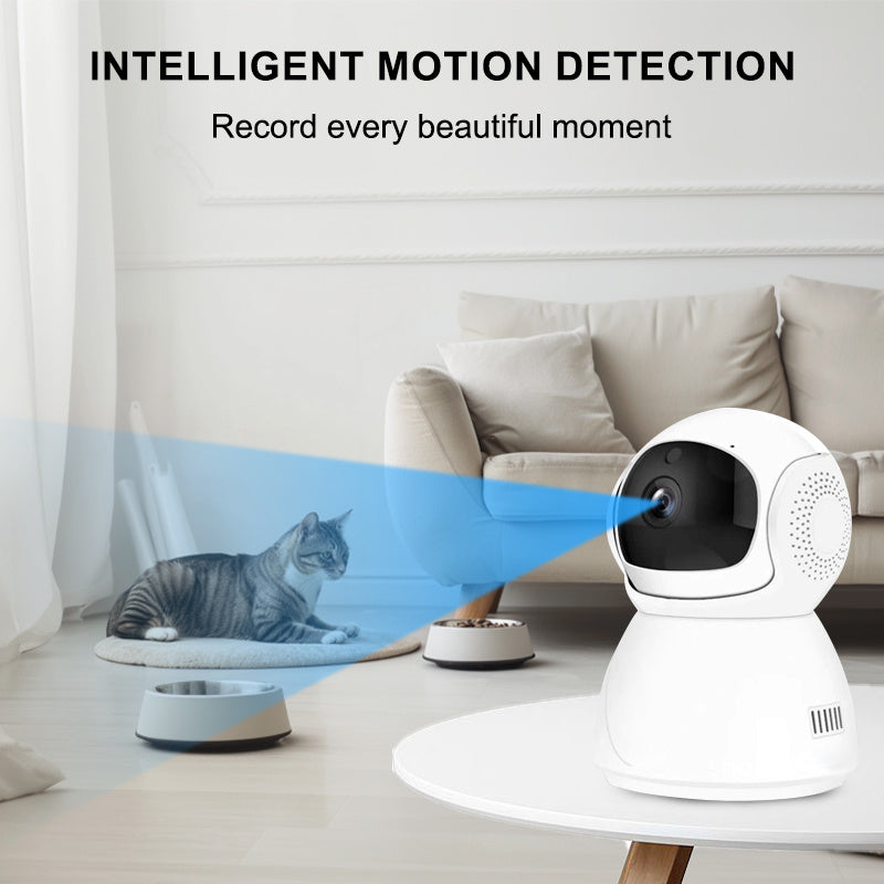 HD 1080P Indoor Security Camera Wireless WiFi Auto Tracking Sound Detection Alarm Push USB Powered