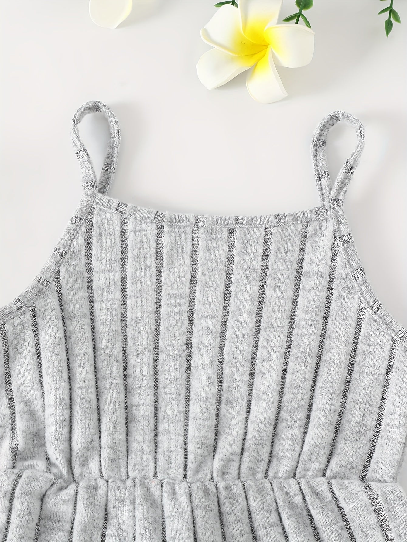 Conjunto de body y pantalones cortos para bebé niña con diseño de rayas en la axila para primavera y verano 0-3 años