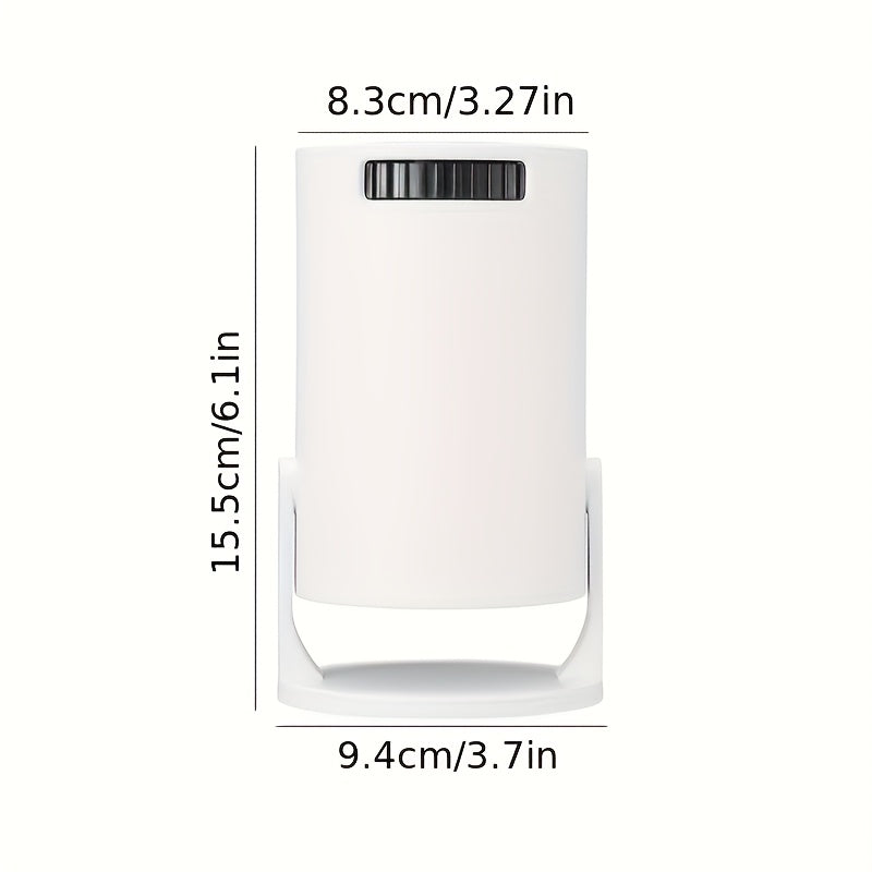 Mini Portable WiFi Projector with 180° Rotation, HD Home Theater