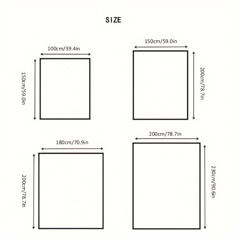 Plush Throw Blanket with Square Stripe Pattern for Sofa Bed Outdoor Use