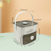 Ice Maker Countertop 48 Ice Cube Capacity with Storage Bin for Drinks