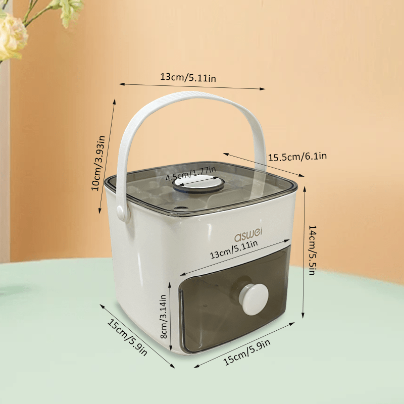 Ice Maker Countertop 48 Ice Cube Capacity with Storage Bin for Drinks