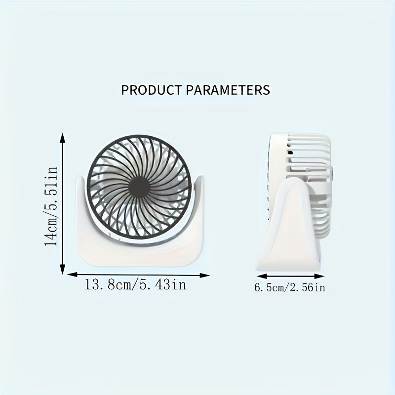 USB Portable Fan with 1 Speed Detachable Washable Quiet Desk Office Fan