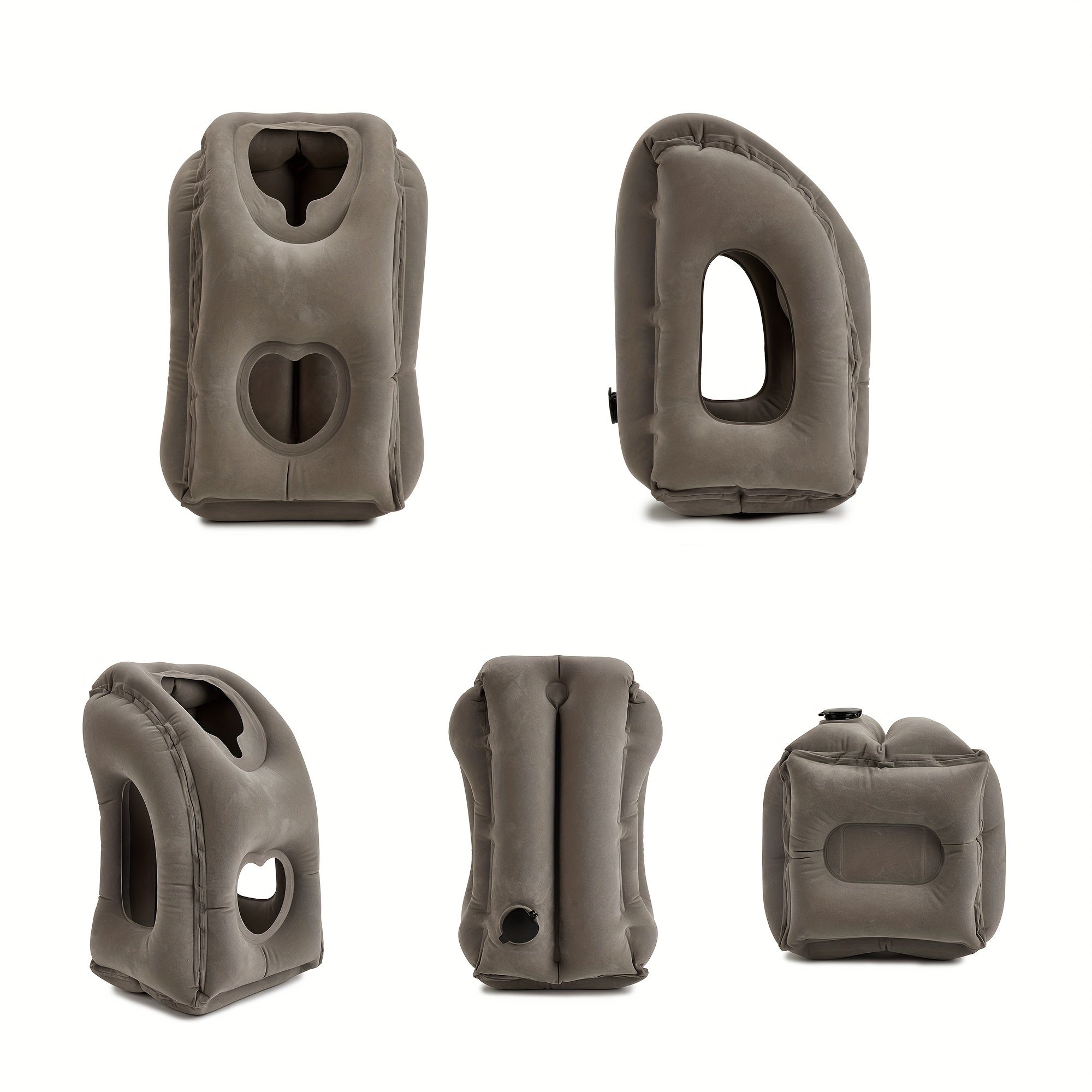 Inflatable Travel Pillow Neck Lumbar Support for Airplane Car RV