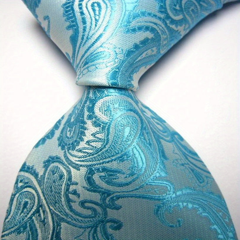 Men's Classic Neckties with Intricate Patterns for Formal and Gifting Occasions