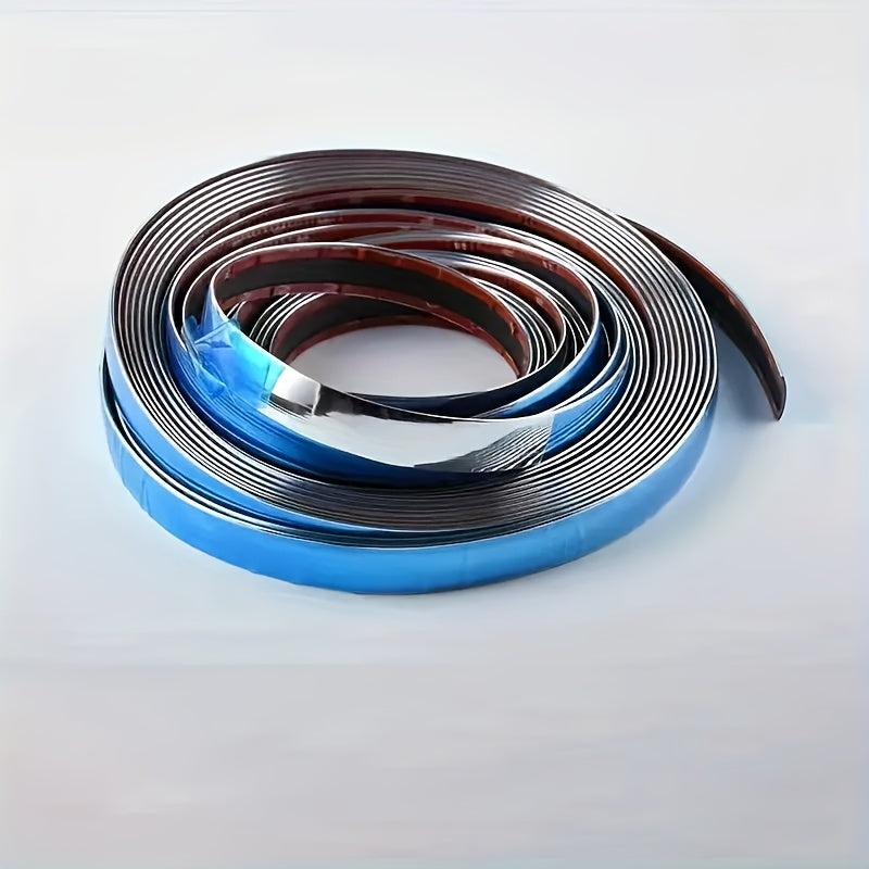 Protector de parachoques, puertas y ventanas de cromo plateado para coche, de 3m/118in