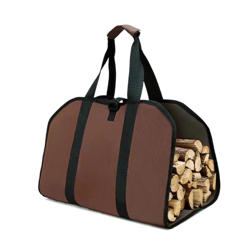Сумка для хранения дров Firewood Log Carrier Bag из прочного ПВХ-материала с большой вместимостью для транспортировки и хранения дров. Идеально подходит для кемпинга, костров и домашнего использования.