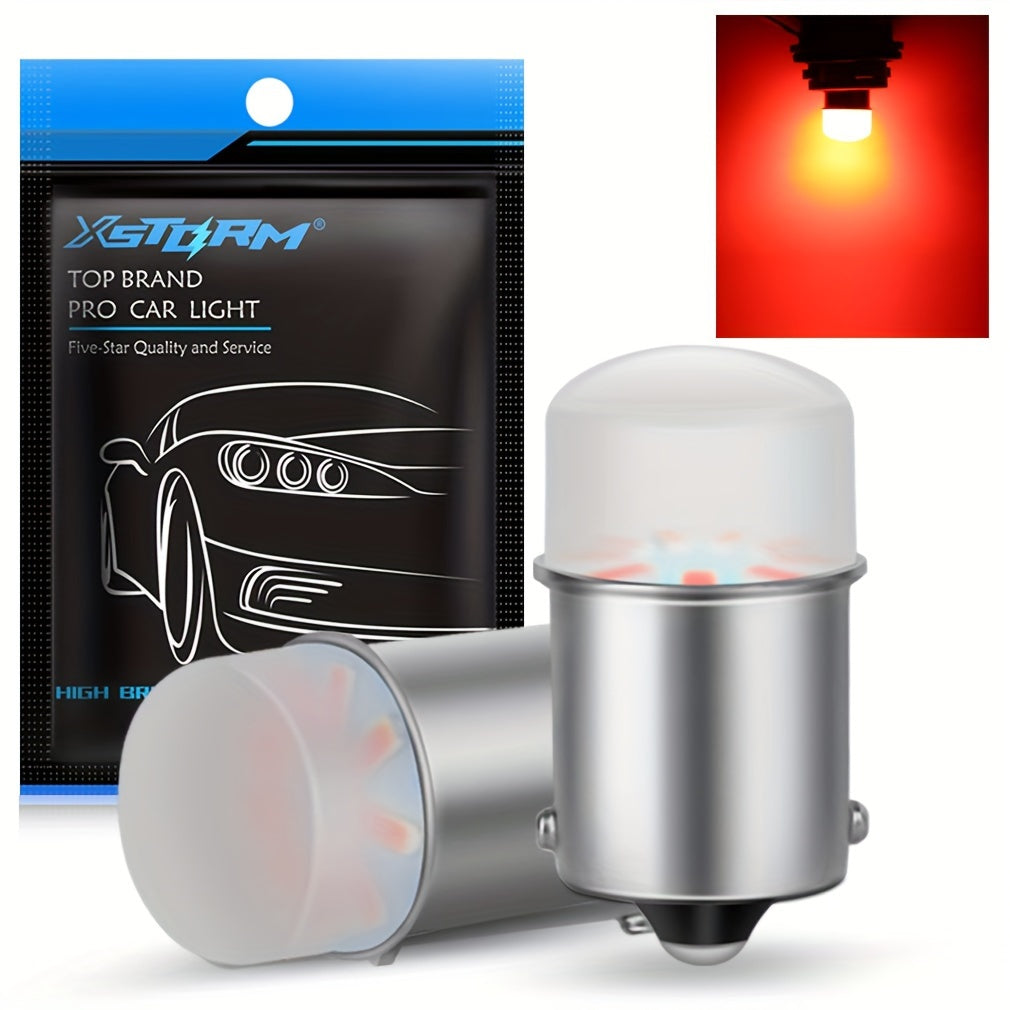 2 Pack LED Car Signal Bulbs 1156 1157 BA15S BAY15D 12V White Yellow Red