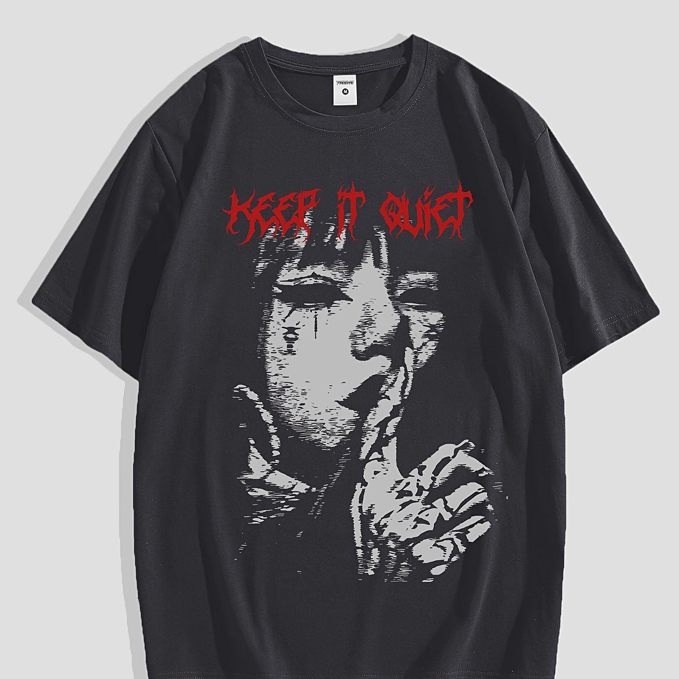 Men's Gothic Graphic T-Shirt Short Sleeve Crew Neck Polyester Streetwear for Spring Autumn