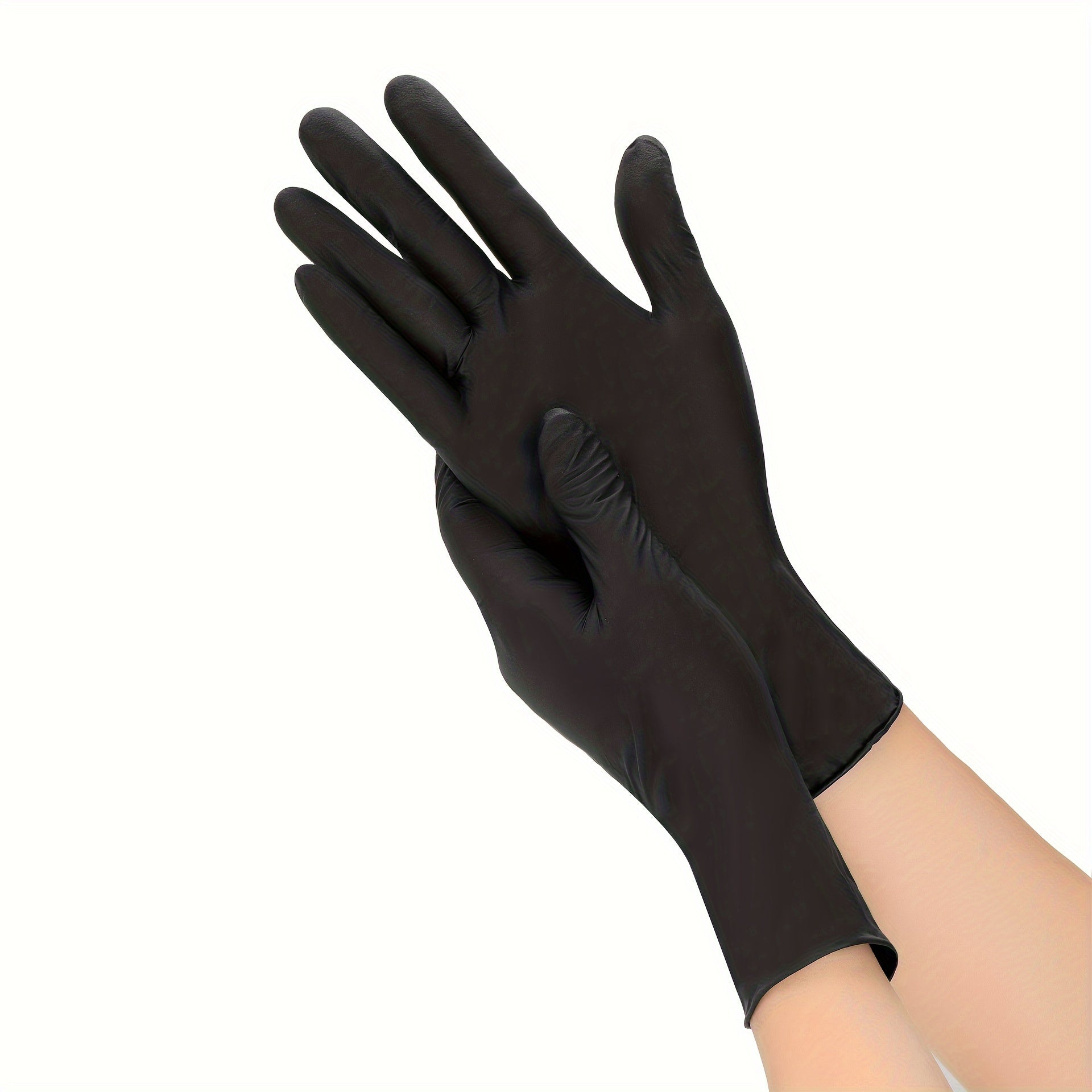 Black Disposable Cleaning Gloves 20/50 Pcs Waterproof Durable for Kitchen Pet Hair Dyeing