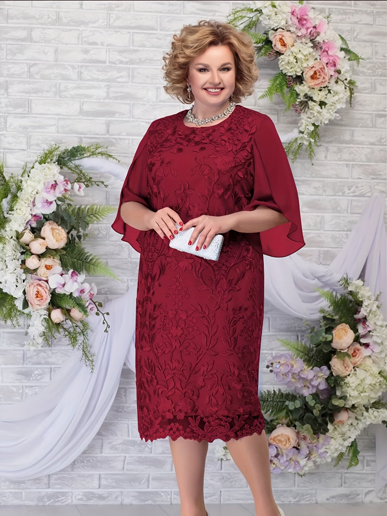 Women's Blue Floral Embroidered Maxi Dress Sleeveless Summer Wedding