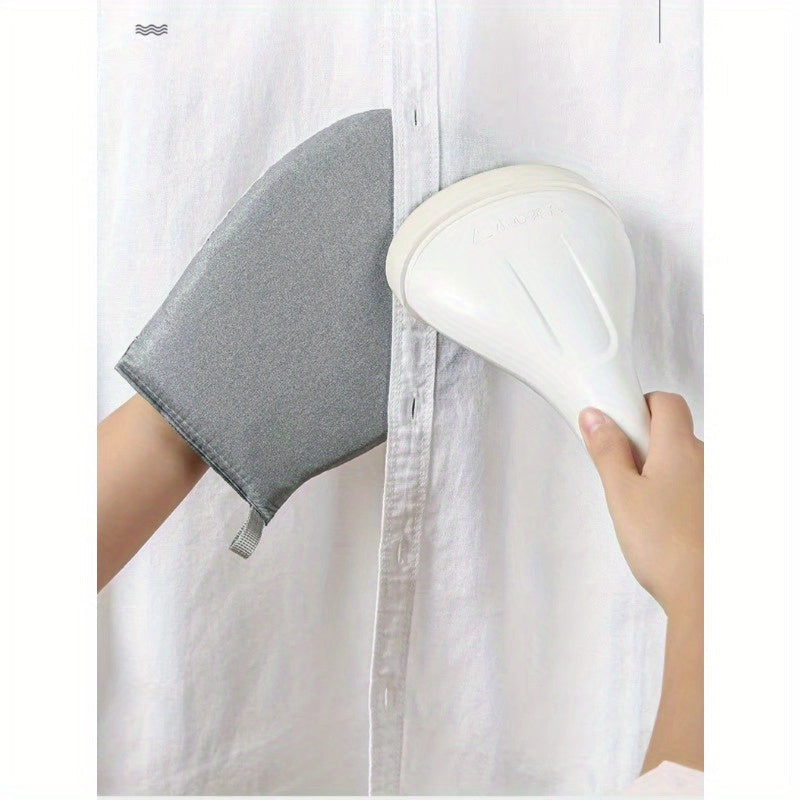 Tabla de planchar compacta de mano con almohadilla y guantes para ropa para viajes y espacios pequeños