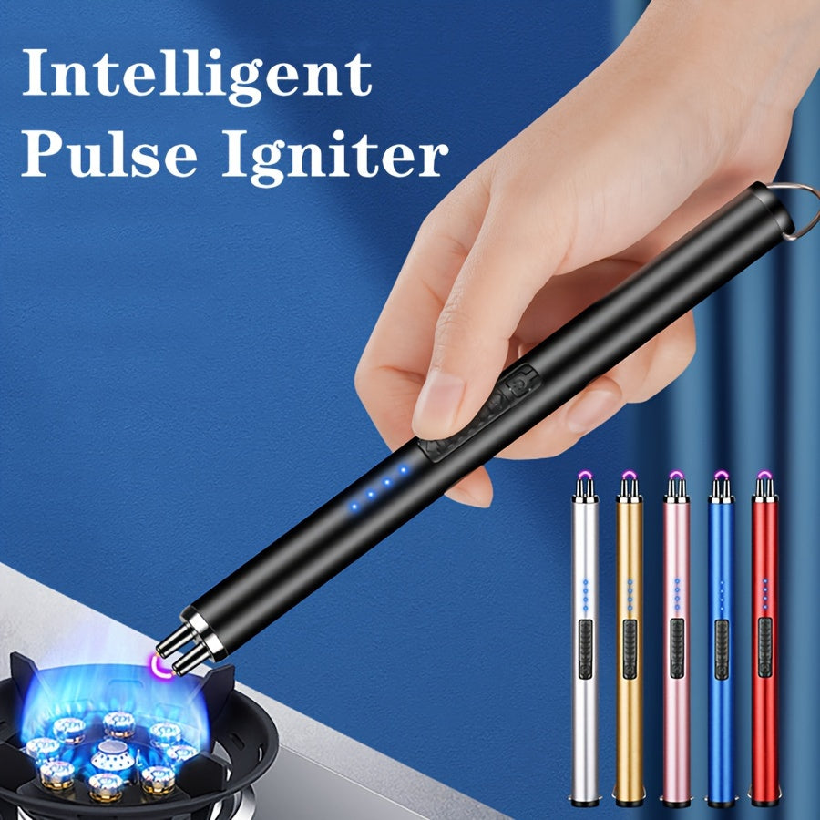 Qayta to'ldiriladigan elektr arc yondirg'ich, shamolsiz gaz pechka, sham, BBQ, sayohat, ochiq havoda foydalanish uchun