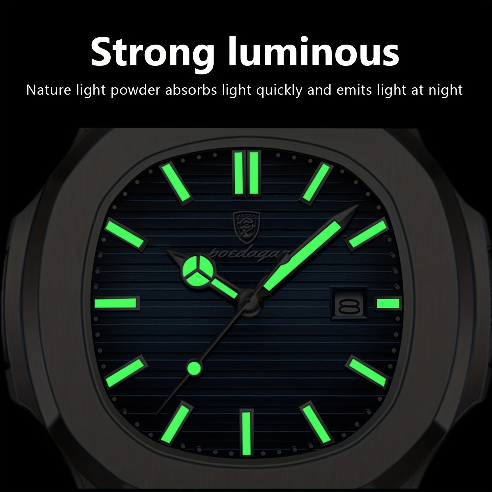 Men's Quartz Wristwatch with Luminous Calendar Stylish Casual Watch for Students