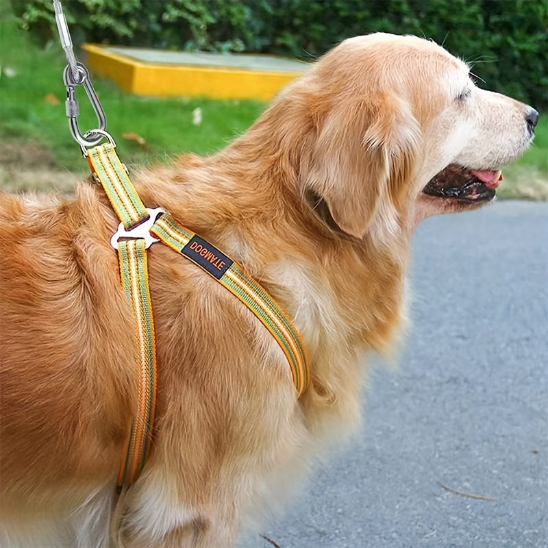 Heavy-Duty Reflective Dog Tie-Out Cable 4.57m for Large Dogs Up to 113kg Waterproof Steel Wire