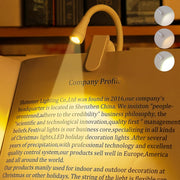 Mini Portable Clip-On Book Light with Adjustable Brightness and 360-Degree Foldable LED