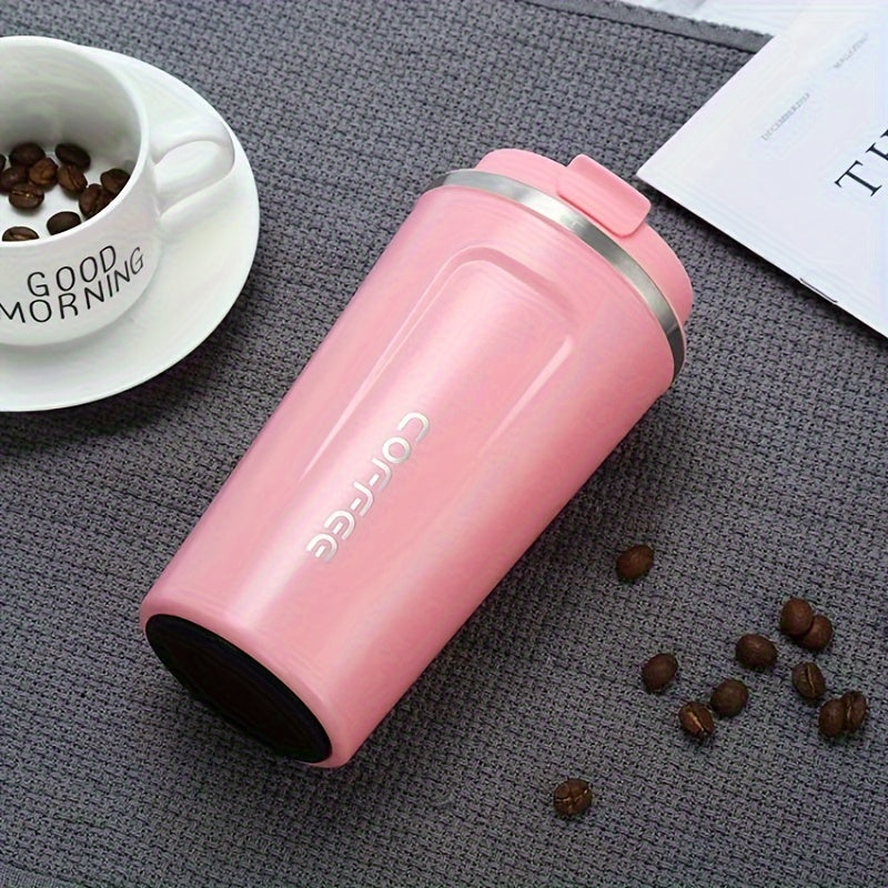 Insulated Stainless Steel Travel Mug 380ml 510ml Double Wall Hot Cold Reusable