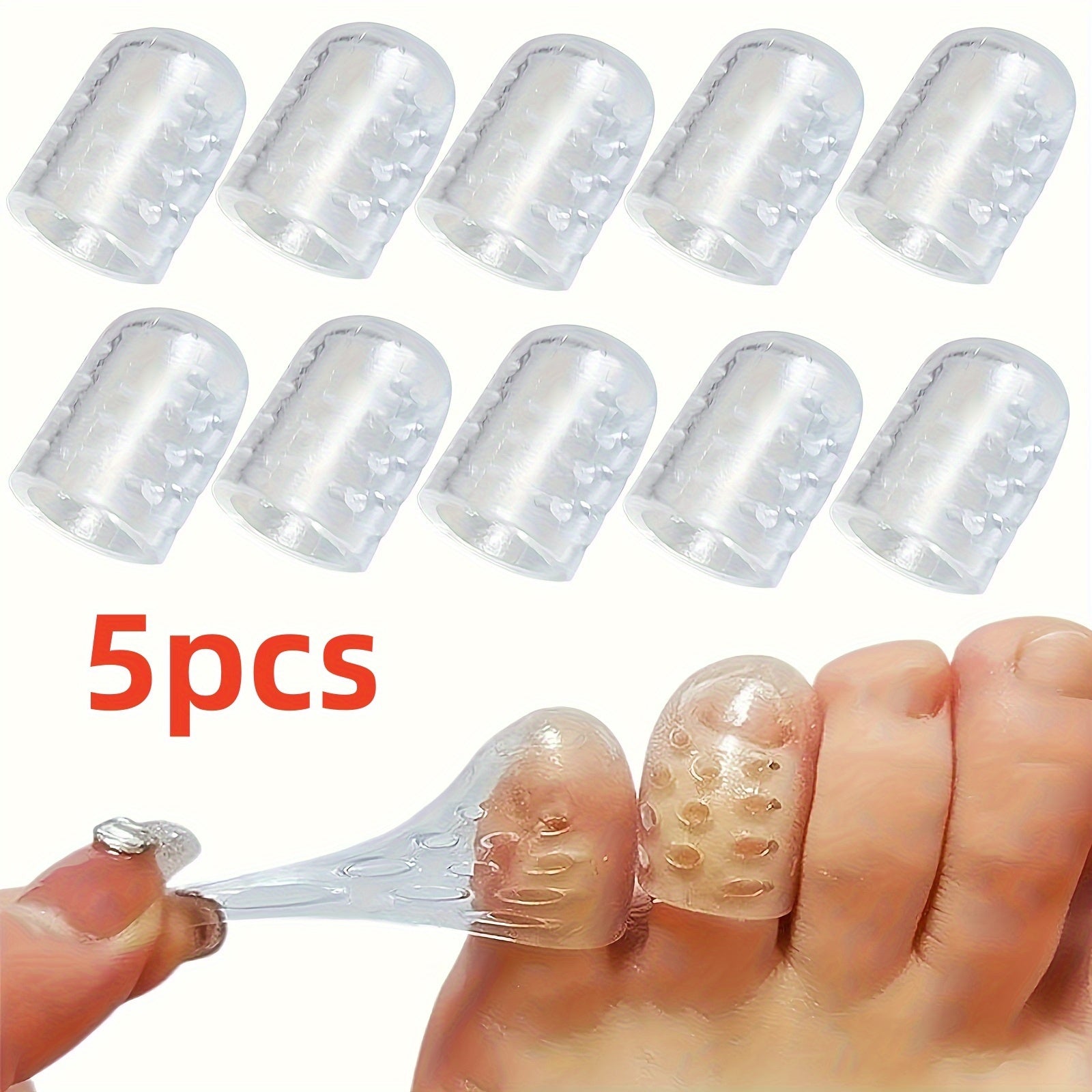 15 Pcs Silicone Toe Protectors for Sports and Foot Care Reduces Friction