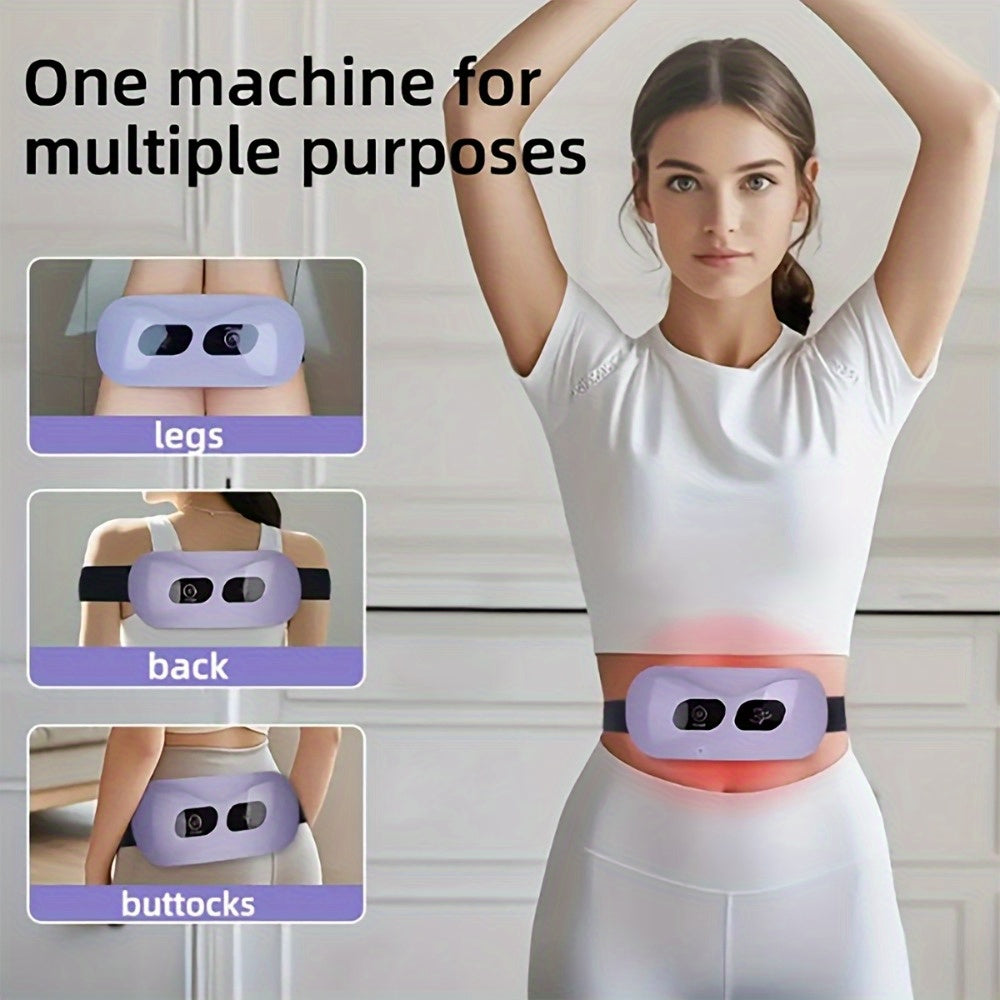 USB перезаряжаемый электрический пояс-миассажер для женщин с 5 режимами вибрации - отличный праздничный подарок!