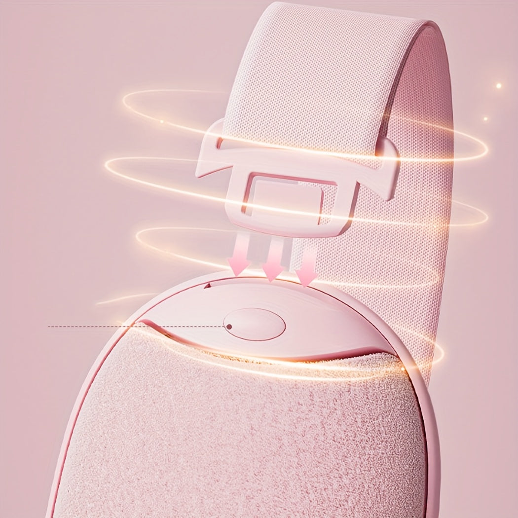 USB orqali zaryadlanadigan bel va qorin massaj qilish kamar, issiq siqish bilan, ixcham dizayn. Qizil rangda, binafsha atirgul naqshi bilan. Menstrual og'riqlarni kamaytirish uchun ideal sovg'a. Namni so'rib oladigan mato bilan qulay kiyish.