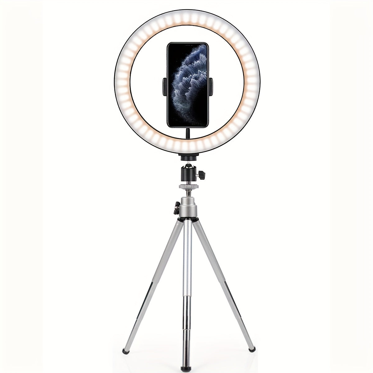 25.4cm Ring Light with Tripod Stand and Phone Holder for Photography and Live Streaming