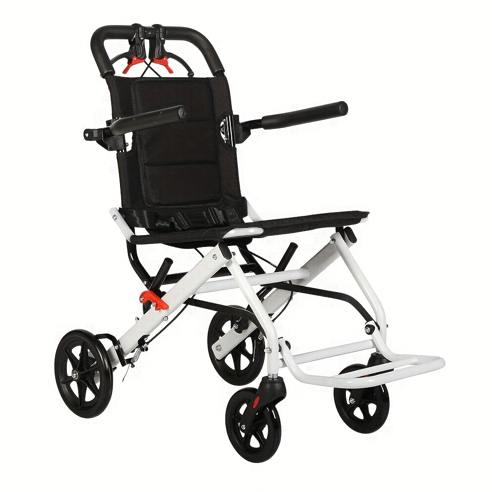 Lightweight Carbon Wheelchair with Linear Pull Brakes and Shelves