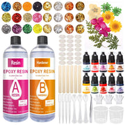 Beginner Epoxy Resin Kit with 512ml Clear Casting Resin and Colorful Glitter