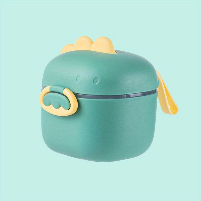 Infant Travel Storage Box with Dinosaur Cartoon Design for Milk Powder and Snacks