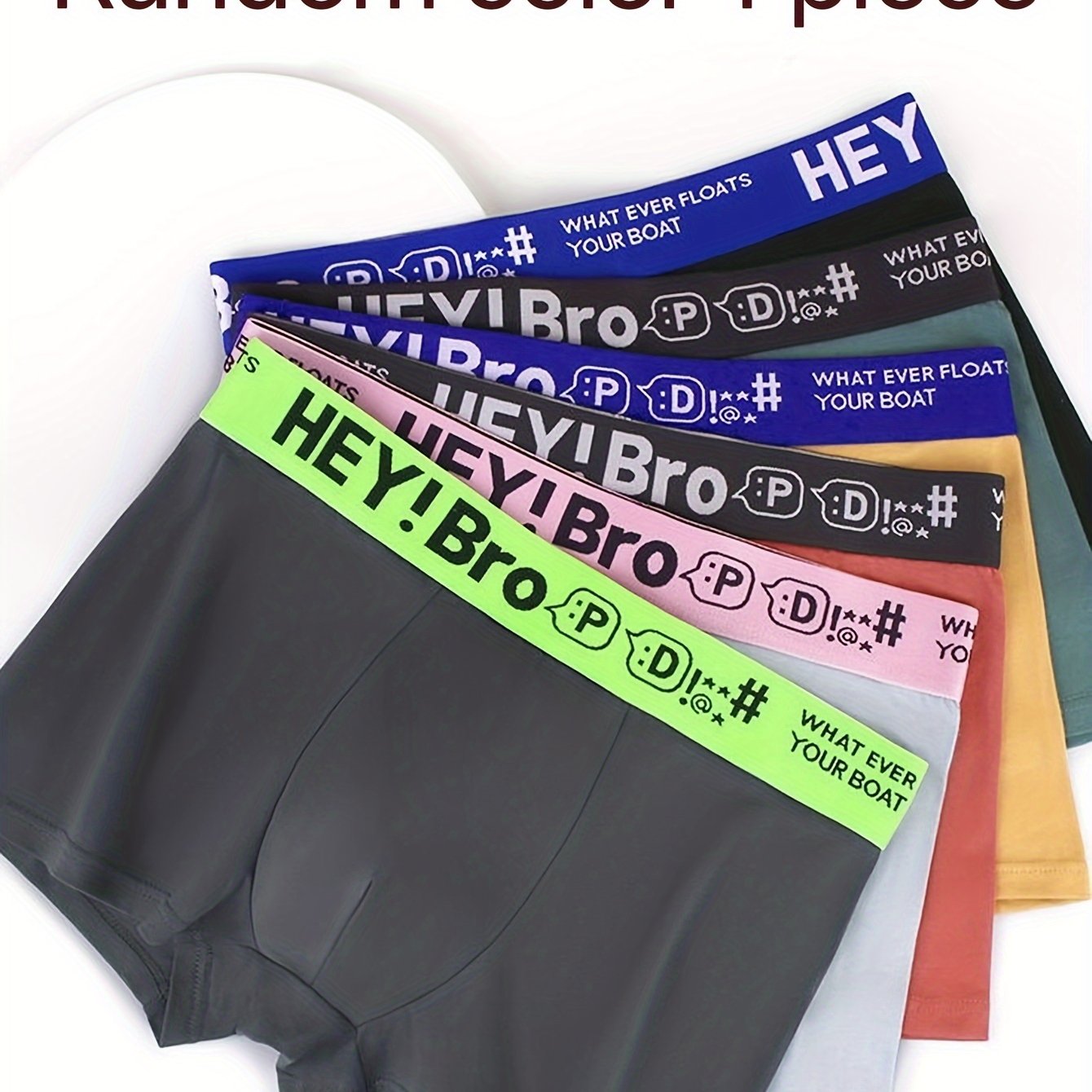 Erkaklar paxta boxer shortlari katta o'lchamlar tasodifiy ranglar zamonaviy belbog'