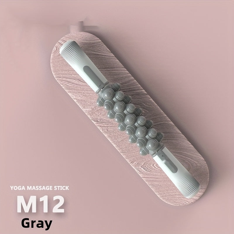 Butun tanaga, fibromiyalji terapiyasiga, yoga dam olishiga va turli tanalar uchun o'z-o'zini massaj qilishga mo'ljallangan elektrsiz mushak massaj tayoqchasi.