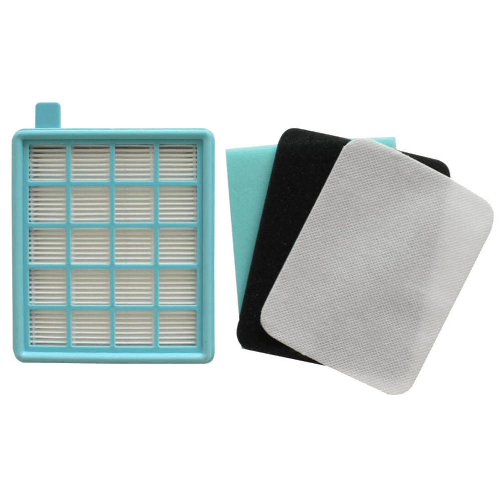 1 HEPA Filtrni Philips Power Pro Active va Compact Changyutgichlar uchun almashtirish - Yengil ko'k to'r dizayni, FC8058/01 va boshqa modellarga mos keladi, Polyester tolasi bilan havo sifatini yaxshilaydi