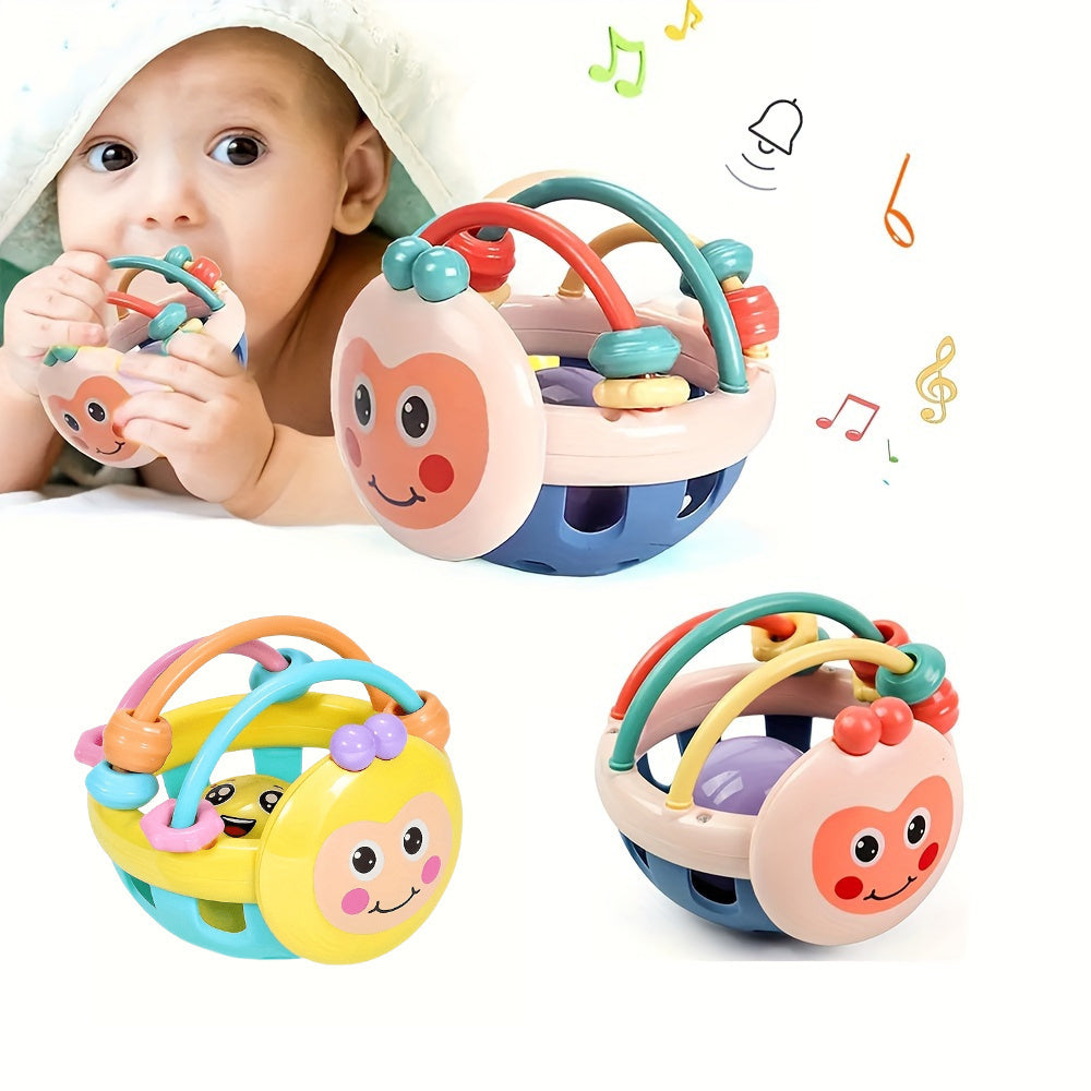 Sensory Rattle and Teething Balls for Babies 0+ Soft ABS Mixed Color