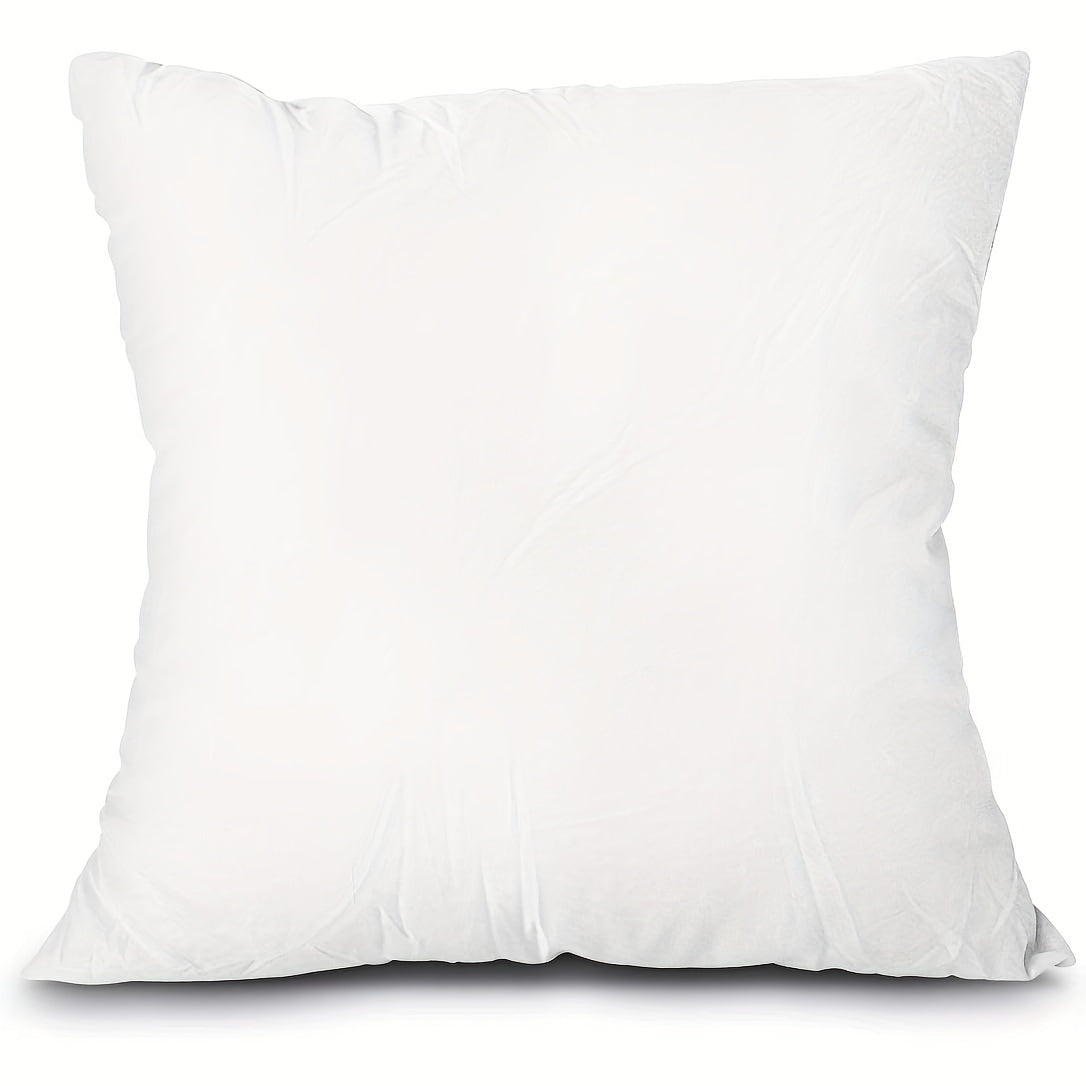 Standard Throw Pillow Insert with Washable Polyester Fiber Filling Zipper Closure for Couch Bed Sofa