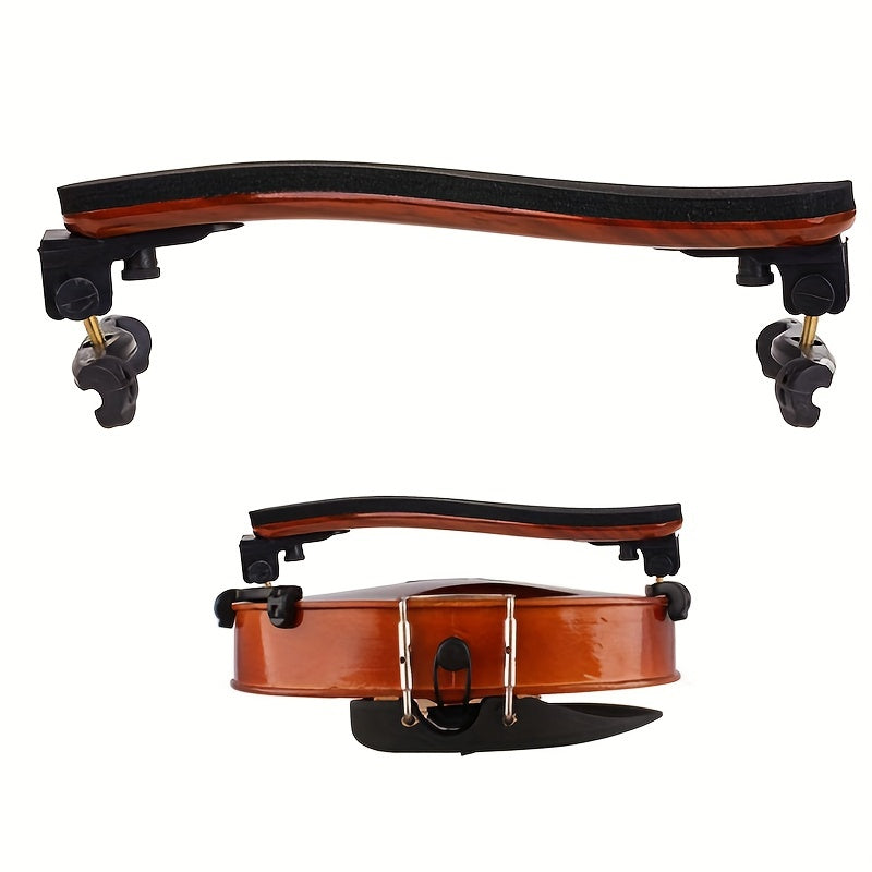 Maple Wood Violin Shoulder Rest Adjustable Padding for Students and Professionals