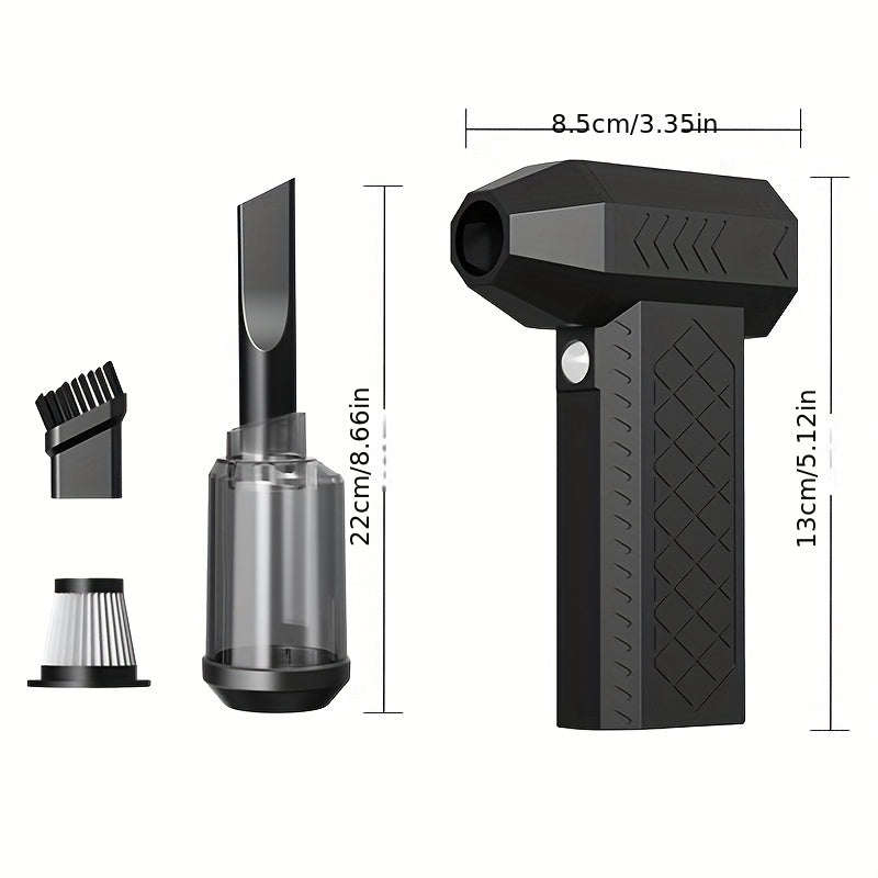 150000 RPM Cordless Handheld Vacuum Cleaner with Brushless Motor and LED Light