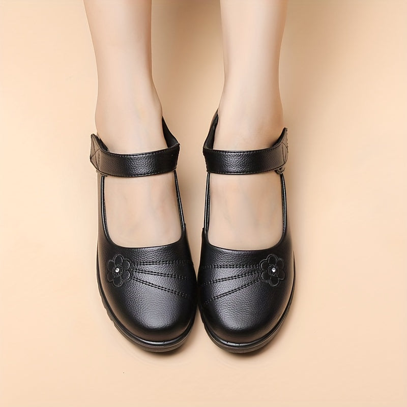 Women's Flat Shoes Lightweight Comfortable Solid Color Casual Work Shoes