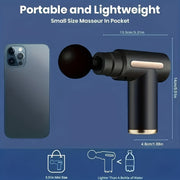 LCD displeyli, 6 tezlik sozlamalari, 4 zarba boshli, bir rangli, PVC materialdan yasalgan, to'liq tana chuqur mushaklarni bo'shatish uchun USB orqali zaryadlanadigan fasial massaj quroli.