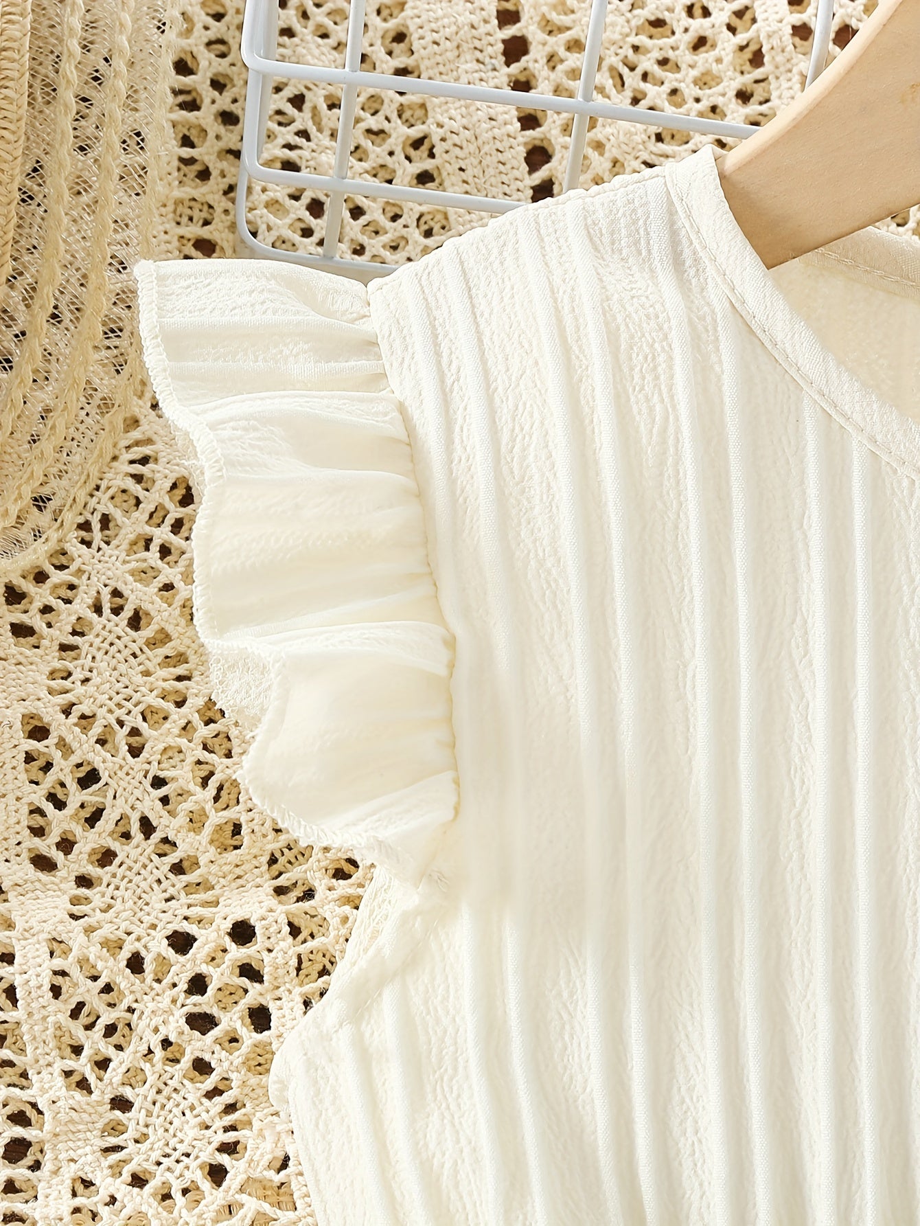 Девочки широкие брюки летние повседневные однотонные из полиэстера с поясом, пуговицей, без рукавов