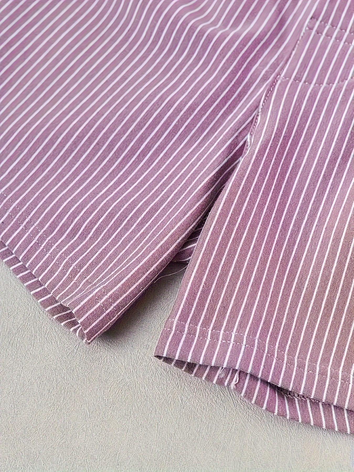 Men's Cotton Boxer Shorts 3-Pack High Stretch Knit Striped Regular Fit with Button