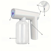 300ml Electric Nano Spray Gun Humidifier Air Freshener Diffuser USB Rechargeable Blue Light Atomizer