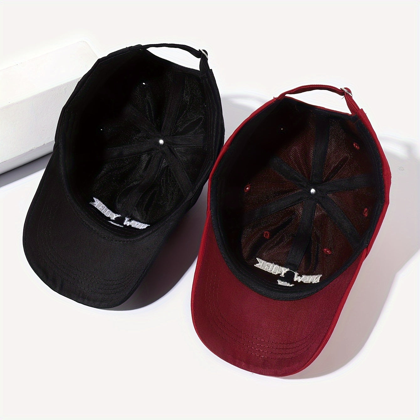 2 dona YANGI YORK N.Y. tikilgan beysbol shlyapa to'plami, ochiq havoda dam olish ta'tillari uchun mukammal