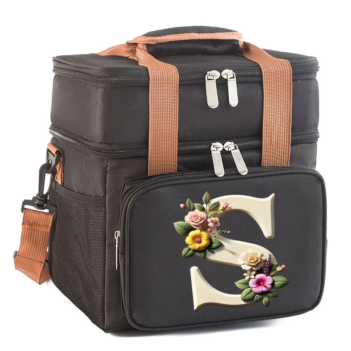 Insulated Lunch Bag Durable Oxford Cloth Portable Food Cooler for Camping Picnics