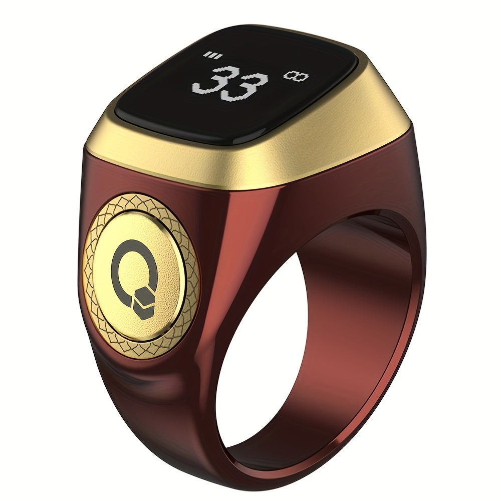 Prayer Smart Ring with Prayer Time Reminders and Direction Indicator