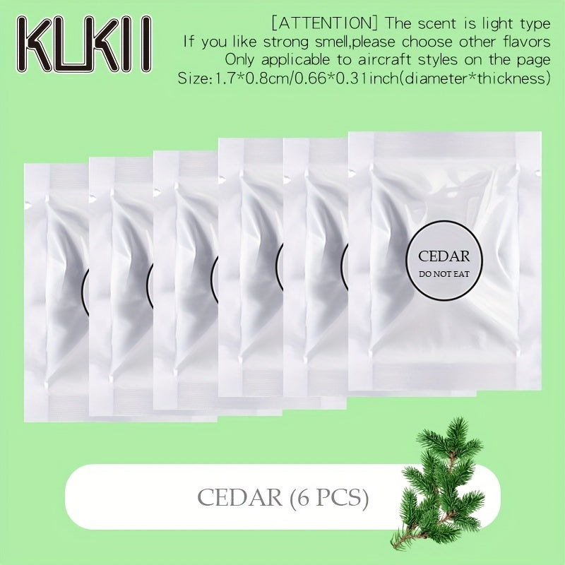 Car Air Freshener Scented Tablets Pack of 6 or 15 for Cars and SUVs