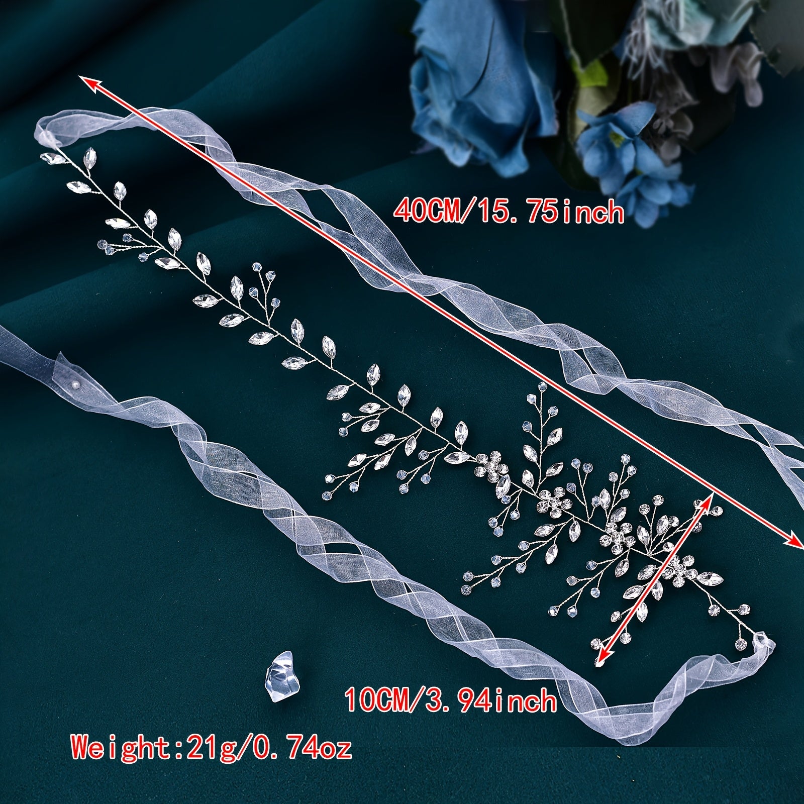 Luxurious Water Drill Bridal Headband for Wedding Hair Accessories