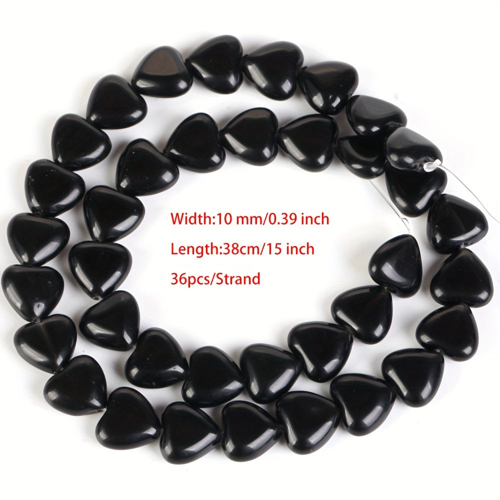 Heart-Shaped Stones Set 10mm Rose Quartz Lapis Lazuli Amazonite for Jewelry Making