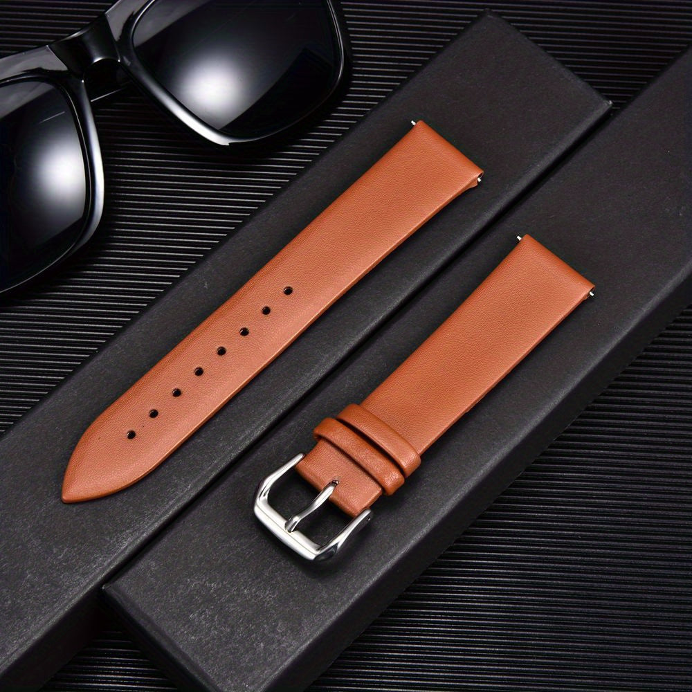 Genuine Leather Watch Strap for Men and Women Thin Calfskin 16mm 18mm 20mm 22mm