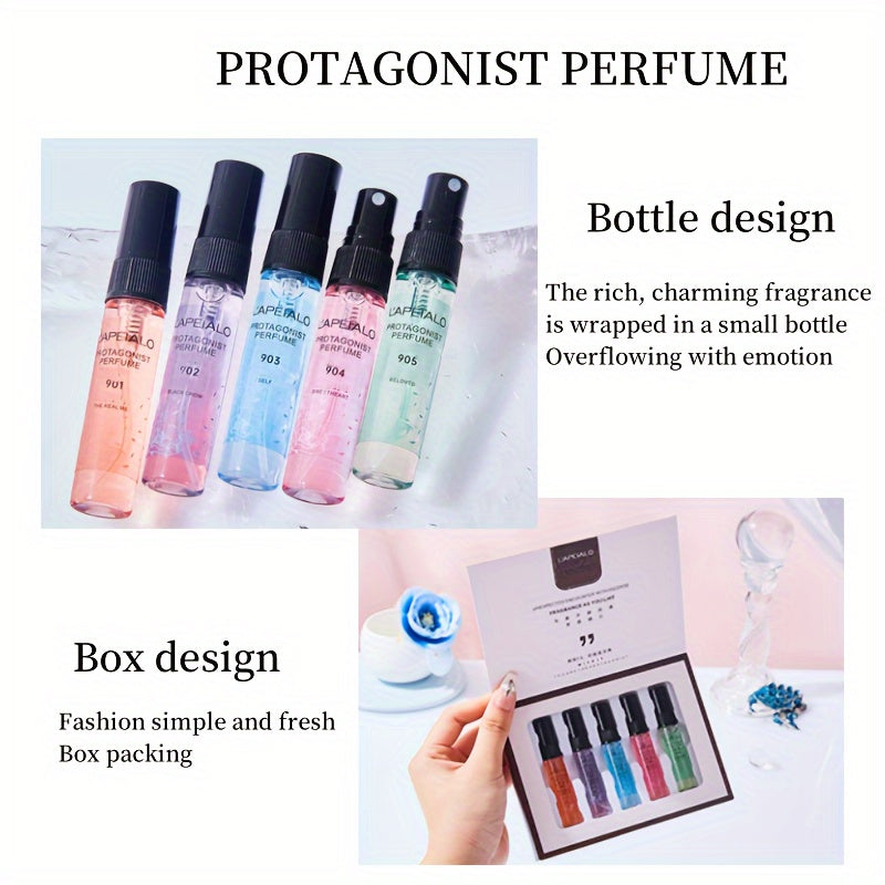 Women's Perfume Gift Set 5 Pieces 5ml Floral Long-Lasting Travel Pocket