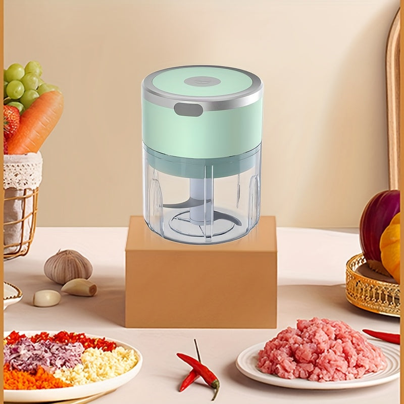 250ml Electric Food Chopper Portable Rechargeable for Purees and Fermented Foods